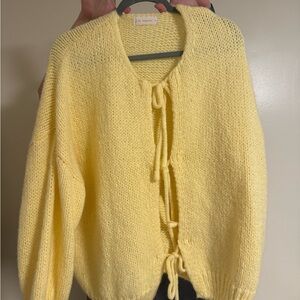 By Together Butter Yellow Knit Cardigan